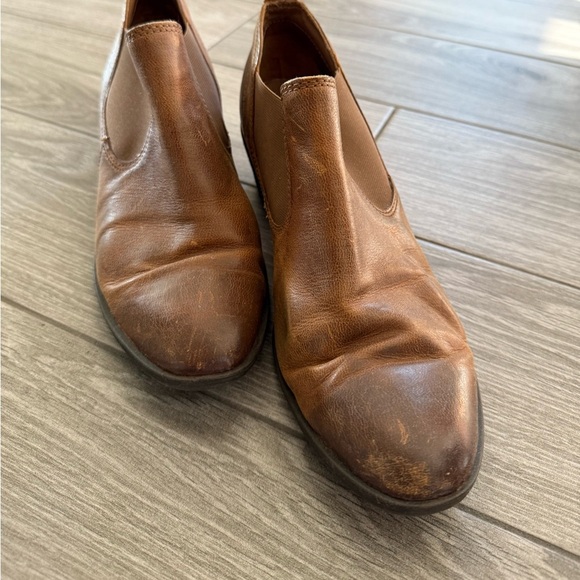 Josef Seibel|Rustic Brown Leather Ankle Booties,low heel•••Western boho style - Picture 6 of 16